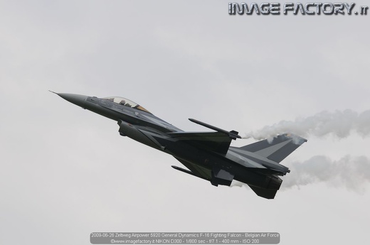 2009-06-26 Zeltweg Airpower 5920 General Dynamics F-16 Fighting Falcon - Belgian Air Force